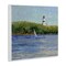 Stupell Industries Single Sailboat & Lighthouse Wall Plaque By Tim Coffey